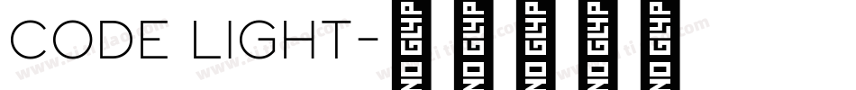 CODE Light字体转换